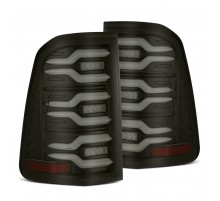 Задние фонари Dodge Ram 1500 19-25 серия LUXX светодиодные с желтым поворотником цвет Black
