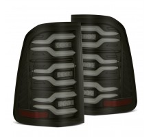 Задние фонари Dodge Ram 1500 19-25 серия LUXX светодиодные с желтым поворотником цвет Black