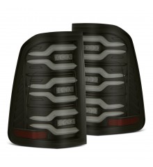 Задние фонари Dodge Ram 1500 2025 серия LUXX светодиодные с желтым поворотником цвет Black