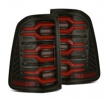 Задние фонари Dodge Ram 1500 19-24 светодиодные серия LUXX цвет Black-Red