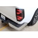 Задние фонари Toyota Tundra 2014-2021 серии LUXX светодиодные с желтым поворотником цвет Black