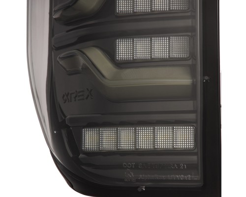 Задние фонари Toyota Tundra 2014-2021 серии LUXX светодиодные с желтым поворотником цвет Black Задние фонари Toyota Tundra 2014-2021 серии LUXX светодиодные с желтым поворотником цвет Black