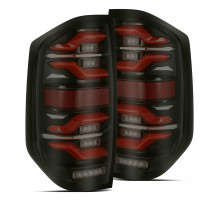 Задние фонари Toyota Tundra 14-21 светодиодные серии LUXX с красным повортником Black-Red