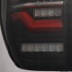 Задние фонари Toyota Tundra 2014-2021 светодиодные серии LUXX с красным поворотником цвет Black-Red