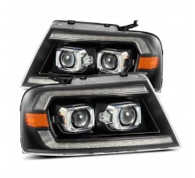 Фары Ford F150 04-08 и Lincoln Mark LT 06-08 линзованные галогенные серии PRO Black
