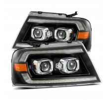 Фары Ford F150 04-08 и Lincoln Mark LT 06-08 линзованные галогенные серии PRO Black
