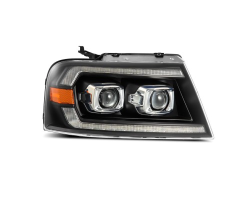 Фары Ford F150 2004-2008 и Lincoln Mark LT 2006-2008 линзованные галогенные серии PRO цвет Black Фары Ford F150 2004-2008 и Lincoln Mark LT 2006-2008 линзованные галогенные серии PRO цвет Black