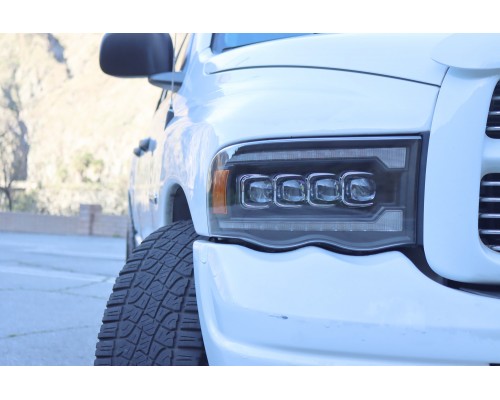 Фары Dodge Ram 02-05 светодиодные серии NOVA цвет Black Фары Dodge Ram 02-05 светодиодные серии NOVA цвет Black