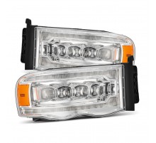 Фары Dodge Ram 02-05 светодиодные серии NOVA цвет Chrome 