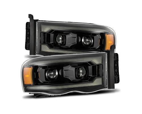 Фары Dodge Ram 2002-2005 светодиодные серии LUXX цвет Alpha-Black Фары Dodge Ram 2002-2005 светодиодные серии LUXX цвет Alpha-Black