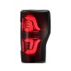 Задние фонари Ford F250 F350 F450 светодиодные с желтым поворотником 2017-2019 серия PRO Red Smoke