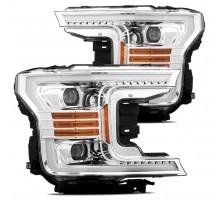 Фары Ford F150 18-20 светодиодные серия LUXX цвет Chrome