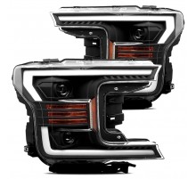Фары Ford F150 18-20 светодиодные серия LUXX цвет Black
