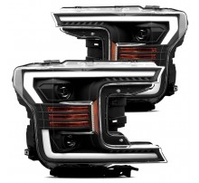 Фары Ford F150 18-20 светодиодные серия LUXX цвет Black