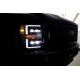Фары Ford F250, F350, F450, F550, Excursion светодиодные 2008-2010 серия NOVA цвет Black