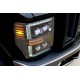 Фары Ford F250, F350, F450, F550, Excursion светодиодные 2008-2010 серия NOVA цвет Black