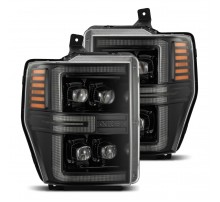 Ford F250, F350, F450, F550 Super Duty, Excursion 08-10 светодиодные фары серия NOVA Alpha-Black