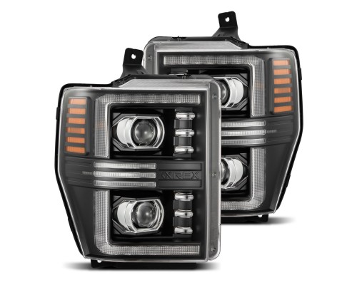 Фары Ford F250, F350, F450, F550, Excursion линзованные галогенные 2008-2010 серия PRO цвет Black Фары Ford F250, F350, F450, F550, Excursion линзованные галогенные 2008-2010 серия PRO цвет Black