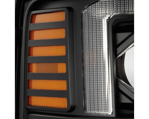Фары Ford F250, F350, F450, F550, Excursion линзованные галогенные 2008-2010 серия PRO цвет Black Фары Ford F250, F350, F450, F550, Excursion линзованные галогенные 2008-2010 серия PRO цвет Black