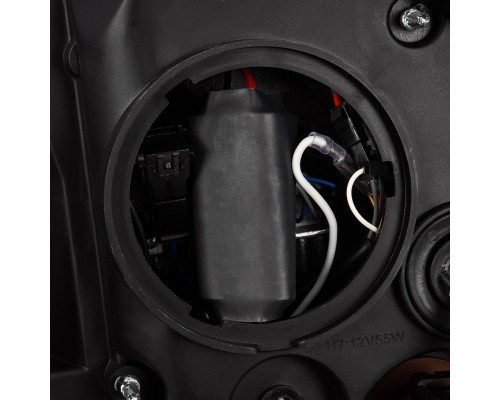 Фары Ford F250, F350, F450, F550, Excursion линзованные галогенные 2008-2010 серия PRO цвет Black Фары Ford F250, F350, F450, F550, Excursion линзованные галогенные 2008-2010 серия PRO цвет Black