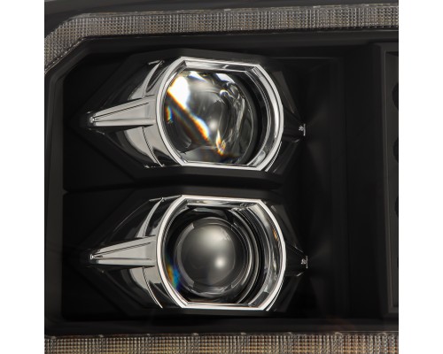 Фары Ford F250, F350, F450, F550, Excursion линзованные галогенные 2005-2007 серия PRO цвет Black Фары Ford F250, F350, F450, F550, Excursion линзованные галогенные 2005-2007 серия PRO цвет Black