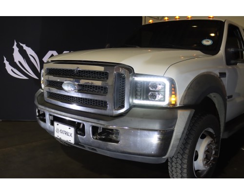 Фары Ford F250, F350, F450, F550, Excursion линзованные галогенные 2005-2007 серия PRO цвет Black Фары Ford F250, F350, F450, F550, Excursion линзованные галогенные 2005-2007 серия PRO цвет Black