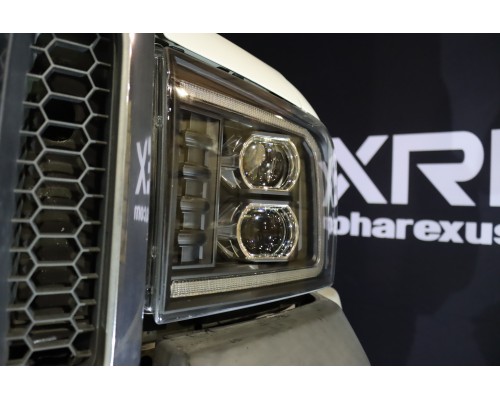 Фары Ford F250, F350, F450, F550, Excursion линзованные галогенные 2005-2007 серия PRO цвет Black Фары Ford F250, F350, F450, F550, Excursion линзованные галогенные 2005-2007 серия PRO цвет Black