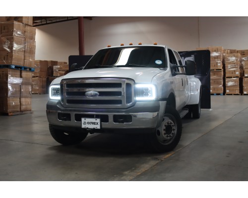 Фары Ford F250, F350, F450, F550, Excursion линзованные галогенные 2005-2007 серия PRO цвет Black Фары Ford F250, F350, F450, F550, Excursion линзованные галогенные 2005-2007 серия PRO цвет Black