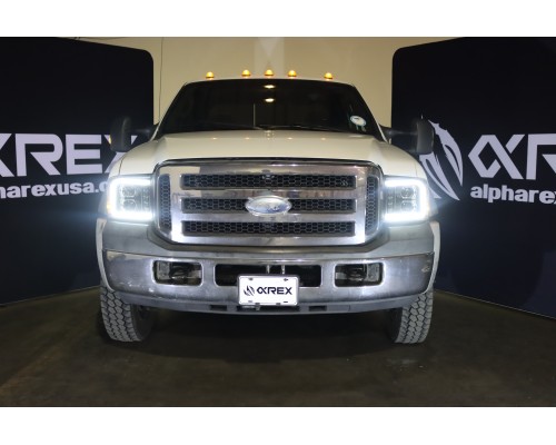 Фары Ford F250, F350, F450, F550, Excursion светодиодные 2005-2007 серия LUXX цвет Black Фары Ford F250, F350, F450, F550, Excursion светодиодные 2005-2007 серия LUXX цвет Black