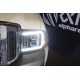 Фары Ford F250, F350, F450, F550, Excursion светодиодные 2005-2007 серия LUXX цвет Black