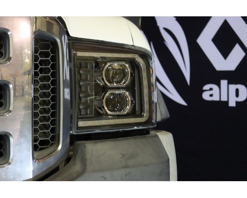 Фары Ford F250, F350, F450, F550, Excursion светодиодные 2005-2007 серия LUXX цвет Black Фары Ford F250, F350, F450, F550, Excursion светодиодные 2005-2007 серия LUXX цвет Black