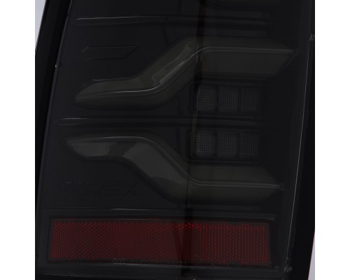 Задние фонари Toyota Tacoma 2005-2015 светодиодные с желтым поворотником серия LUXX цвет Alpha-Black Задние фонари Toyota Tacoma 2005-2015 светодиодные с желтым поворотником серия LUXX цвет Alpha-Black
