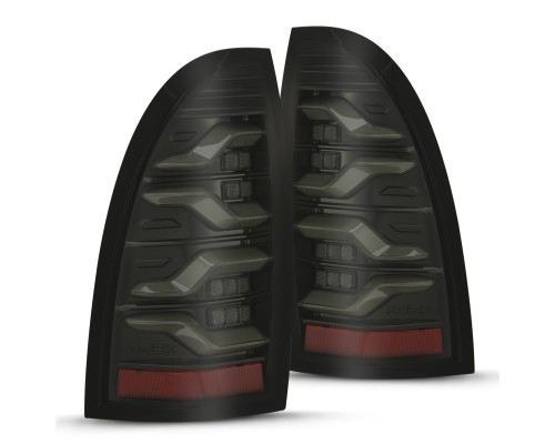 Задние фонари Toyota Tacoma 2005-2015 светодиодные с желтым поворотником серия LUXX цвет Alpha-Black Задние фонари Toyota Tacoma 2005-2015 светодиодные с желтым поворотником серия LUXX цвет Alpha-Black