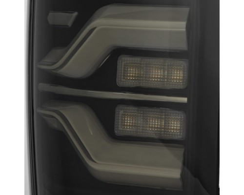 Задние фонари Toyota Tacoma 2005-2015 светодиодные с желтым поворотником серия LUXX цвет Black Задние фонари Toyota Tacoma 2005-2015 светодиодные с желтым поворотником серия LUXX цвет Black