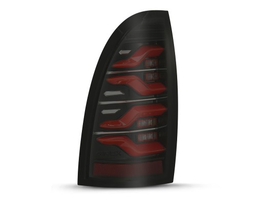 Задние фонари Toyota Tacoma 2005-2015 светодиодные с красным поворотником серия LUXX цвет Black-Red Задние фонари Toyota Tacoma 2005-2015 светодиодные с красным поворотником серия LUXX цвет Black-Red