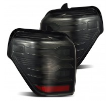 Задние фонари Toyota 4Runner 2010-2023 светодиодные с желтым поворотником серии LUXX цвет Alpha-Black
