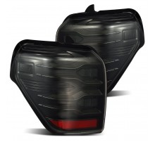 Задние фонари Toyota 4Runner 2010-2023 светодиодные с желтым поворотником серии LUXX цвет Alpha-Black