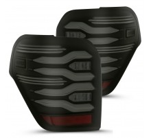 Задние фонари Toyota 4Runner 2010-2023 светодиодные с желтым поворотником серии LUXX цвет Black 