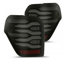 Задние фонари Toyota 4Runner 2010-2023 светодиодные с желтым поворотником серии LUXX цвет Black 