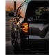Задние фонари Toyota 4Runner 2010-2023 светодиодные с желтым поворотником серии LUXX цвет Black