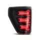 Задние фонари Ford F150 2021-2023 светодиодные с желтым поворотником серии LUXX цвет Alpha-Black
