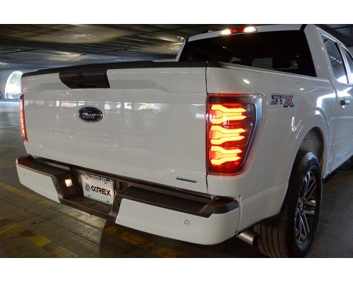 Задние фонари Ford F150 2021-2023 светодиодные с желтым поворотником серии LUXX цвет Alpha-Black Задние фонари Ford F150 2021-2023 светодиодные с желтым поворотником серии LUXX цвет Alpha-Black