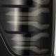 Задние фонари Ford F150 2021-2023 светодиодные с желтым поворотником серии LUXX цвет Black