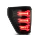 Задние фонари Ford F150 2021-2023 светодиодные серии LUXX цвет Black-Red