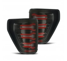 Задние фонари Ford F150 21-23 светодиодные серии LUXX цвет Black-Red