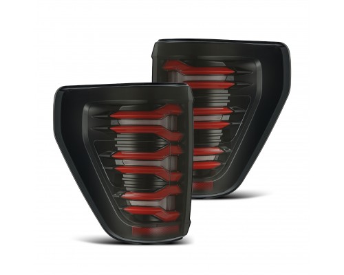 Задние фонари Ford F150 2021-2023 светодиодные серии LUXX цвет Black-Red Задние фонари Ford F150 2021-2023 светодиодные серии LUXX цвет Black-Red