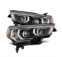 Фары Toyota 4Runner 2014-2024 линзованные галогенные серии PRO MK II цвет Black