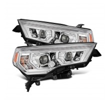 Фары Toyota 4Runner 2014-2024 линзованные галогенные серии PRO MK II цвет Chrome