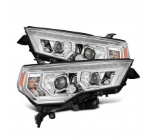 Фары Toyota 4Runner 2014-2024 линзованные галогенные серии PRO MK II цвет Chrome