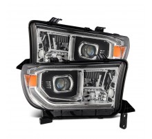 Фары Toyota Tundra 2007-2013 и Toyota Sequoia 2008-2017 Alpharex галоген плюс светодиод серии G2 PRO Chrom ( без электрокорректора)